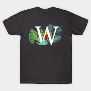 Plant Letter W T-Shirt